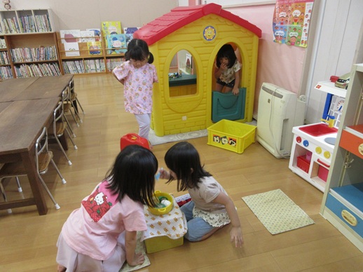 夏期休暇中の預かり保育を行いました。１